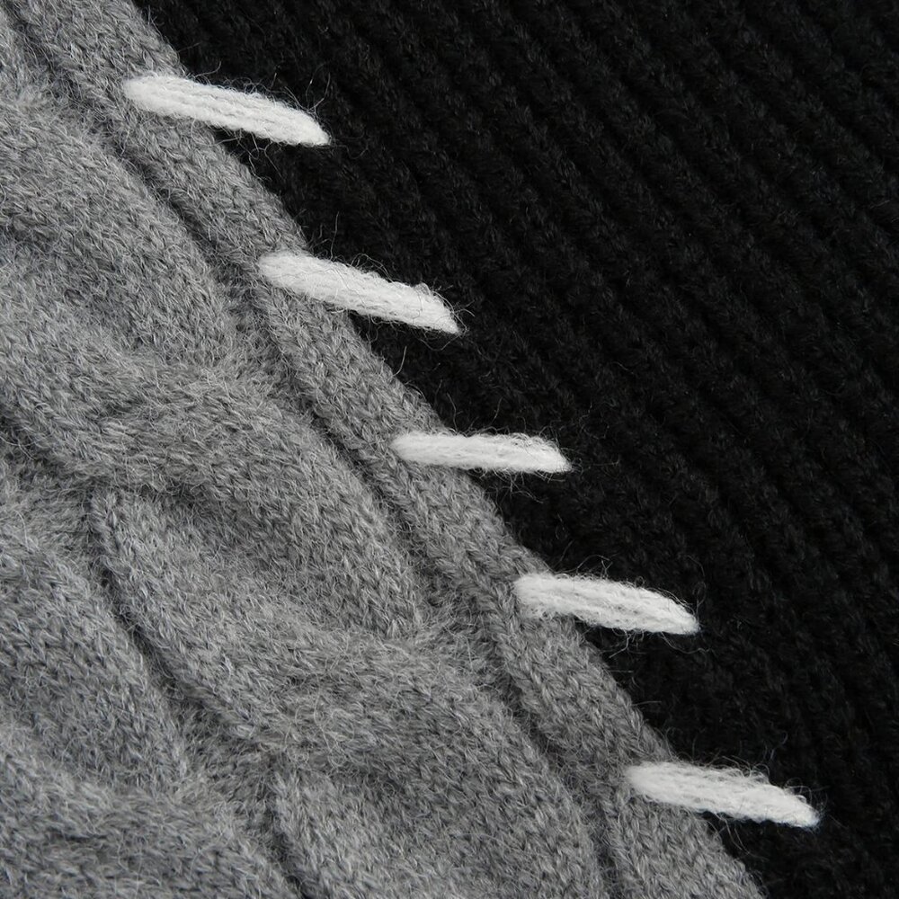 New! Commense Colorblock Patchwork Cable Knit Con… - image 4